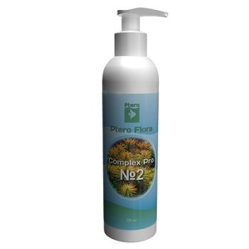Полное комплексное удобрение для аквариумных растений Ptero Flora Complex Pro №2, 2в1 250мл